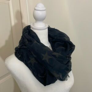 Mudd Stars Navy Infinity Scarf